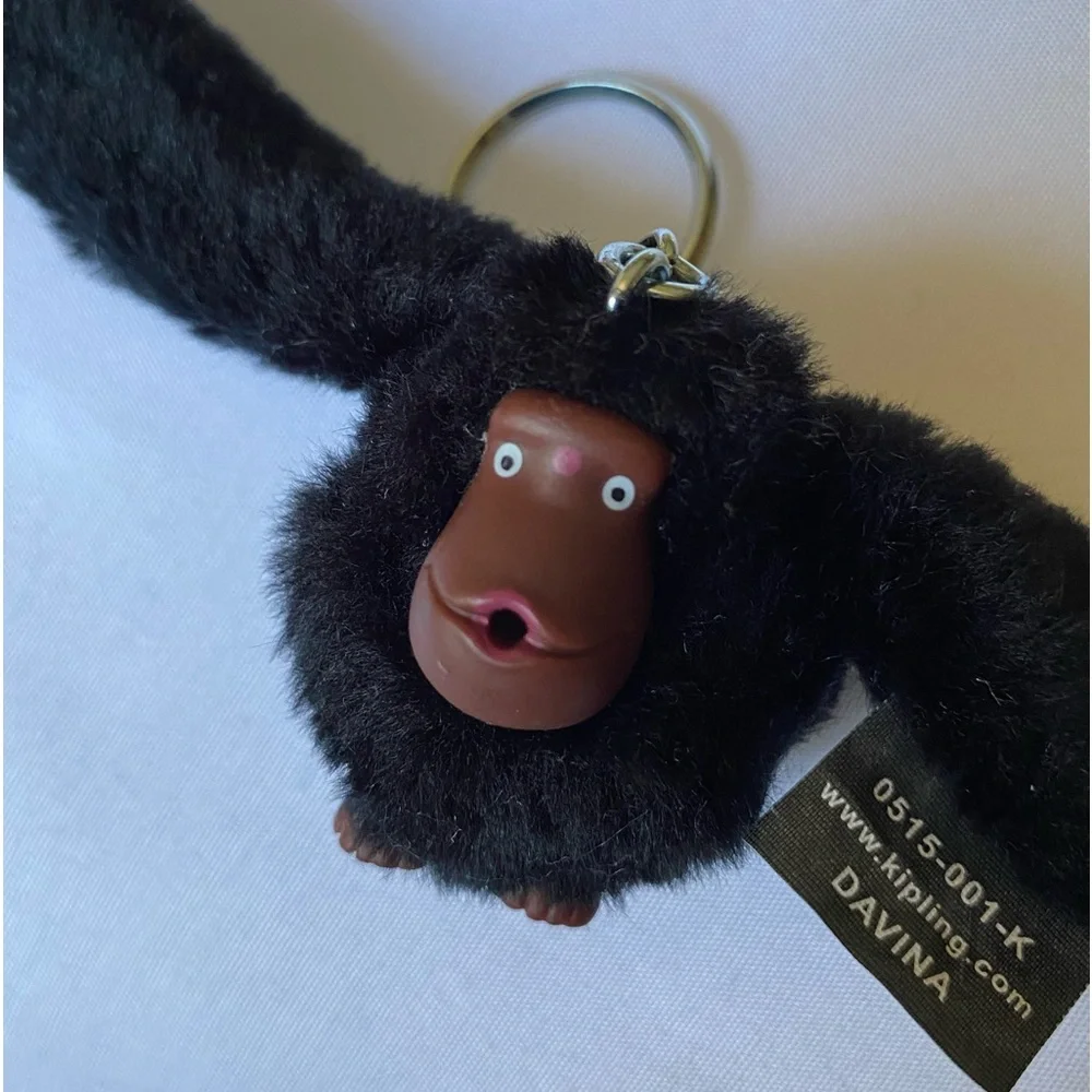 KIPLING ‘Davina’ Black Orangutan Vintage Key Ring